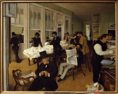 A Cotton Office in New Orleans by Edgar Degas