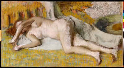 After the Bath by Edgar Degas