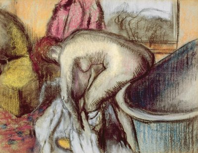 After the Bath by Edgar Degas
