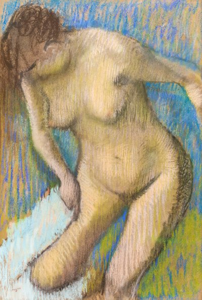 After the Bath by Edgar Degas