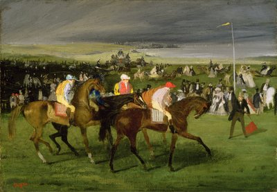 At the Races: The Start by Edgar Degas