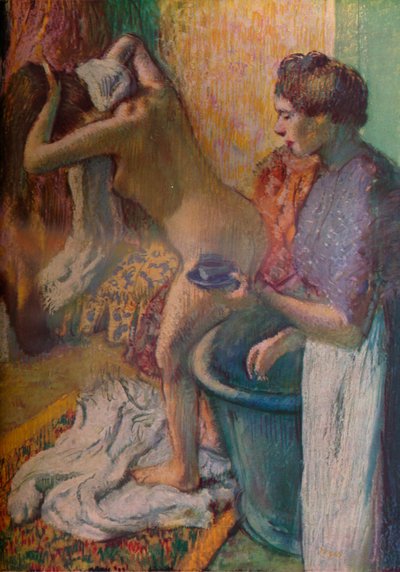 Breakfast after a bath, 1883 by Edgar Degas