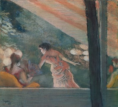 Cafe Concert at the Ambassadeurs by Edgar Degas