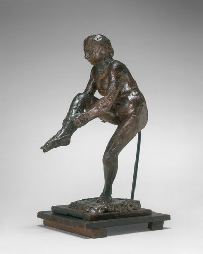 Dancer Putting on Her Stocking by Edgar Degas