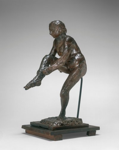Dancer Putting on Her Stocking, 1890s-1911 by Edgar Degas