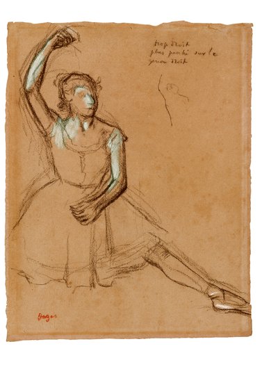 Dancer front view by Edgar Degas