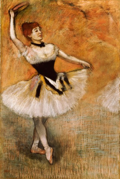 Dancer with Tambourine by Edgar Degas