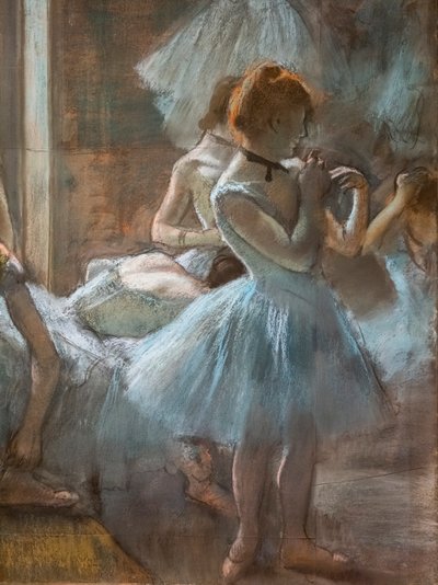Dancers (detail) by Edgar Degas