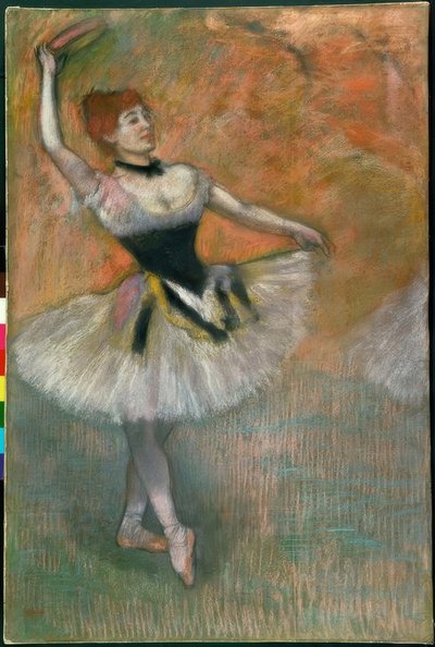 Dancer with Tambourine by Edgar Degas