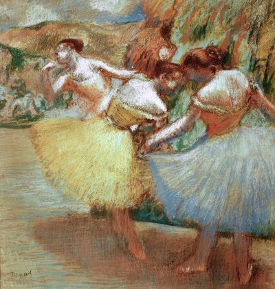 Three Dancers by Edgar Degas