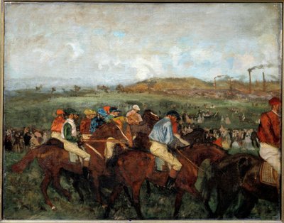 Gentlemen Race. Before Departure by Edgar Degas