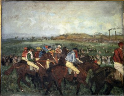 Gentlemen Race. Before Departure, 1862 by Edgar Degas