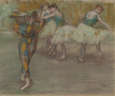 Harlequin Dance, c.1890 by Edgar Degas