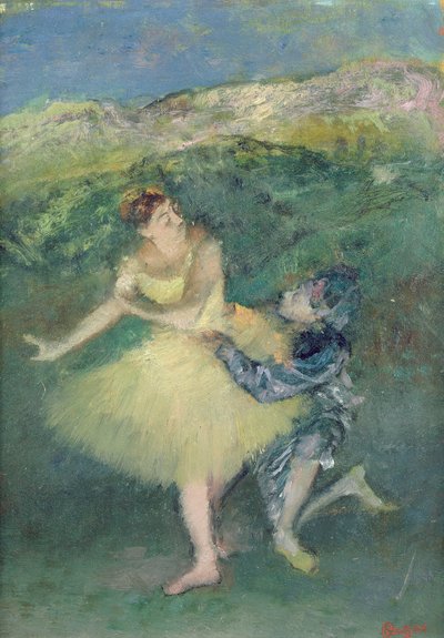 Harlequin and Colombine by Edgar Degas