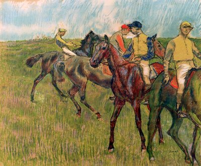 Horses with Jockeys by Edgar Degas