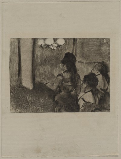 In the Salon by Edgar Degas