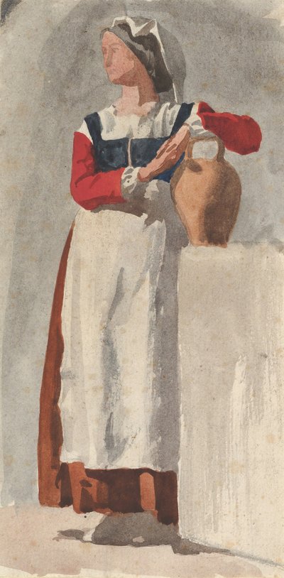Italian Woman, ca. 1856-57 by Edgar Degas.