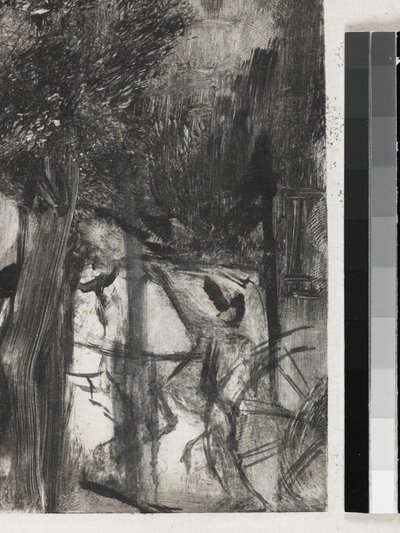 The Avenue du Bois by Edgar Degas