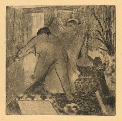 Leaving the Bath by Edgar Degas