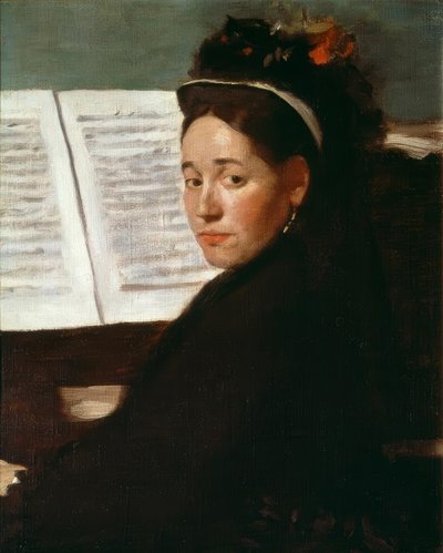 Mademoiselle Dihau at the Piano by Edgar Degas