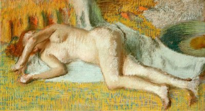 After the Bath by Edgar Degas