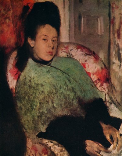 Portrait of Elena Carafa by Edgar Degas