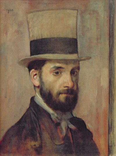 Portrait of Leon Bonnat (1833-1922) c.1863 by Edgar Degas