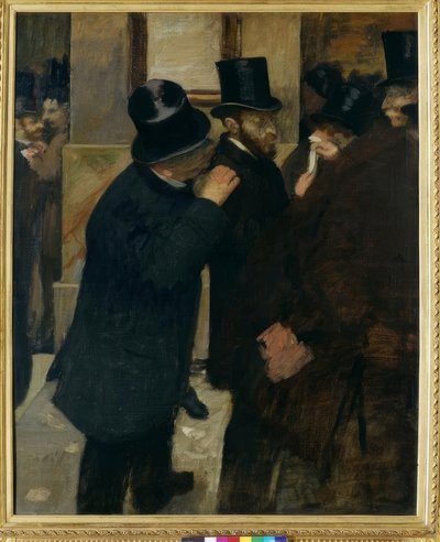 Portraits at the Stock Exchange by Edgar Degas