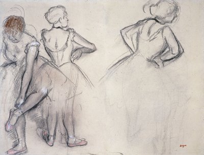 Study of Dancers by Edgar Degas