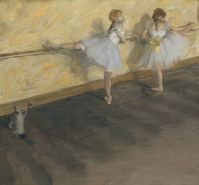 Dancers Practicing at the Barre by Edgar Degas