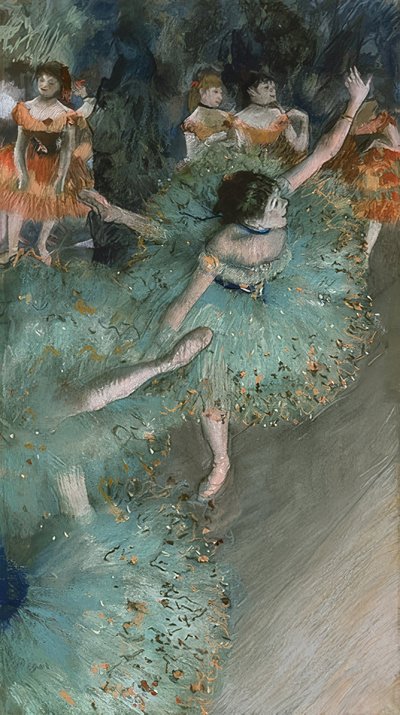 Dancers in Green. 1877-79 by Edgar Degas