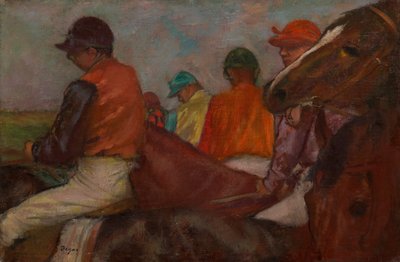 The Jockeys by Edgar Degas