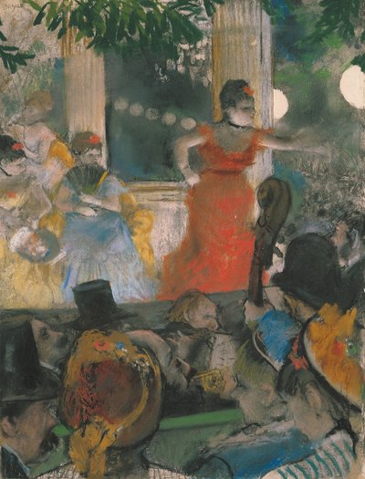 The Café-Concert at Les Ambassadeurs by Edgar Degas