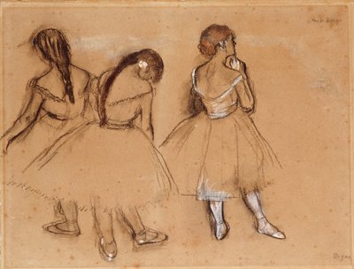 Three Dancers by Edgar Degas