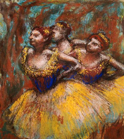 Three Dancers by Edgar Degas