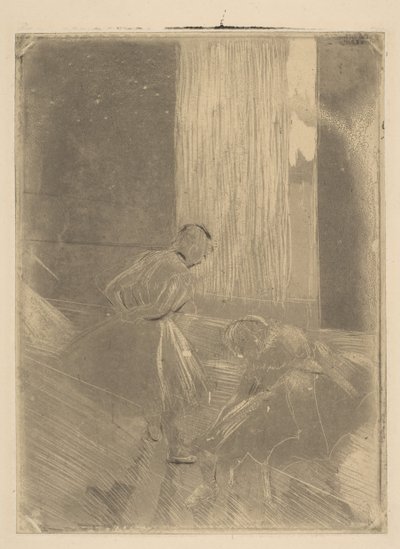 Two Dancers in a Rehearsal Room by Edgar Degas