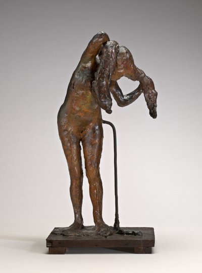 Woman Arranging Her Hair, possibly late 1880s-1890s by Edgar Degas