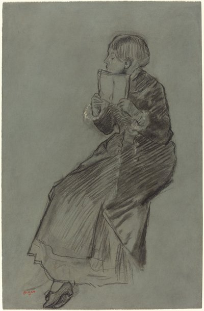 Woman Reading a Book by Edgar Degas