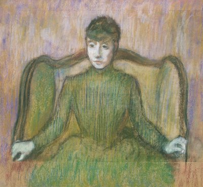 Woman Sitting in an Armchair by Edgar Degas