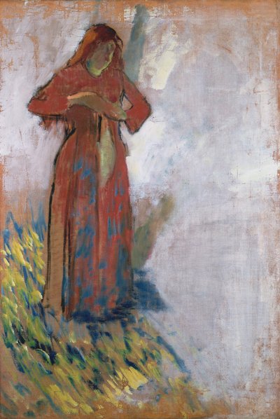 Woman Undressing by Edgar Degas