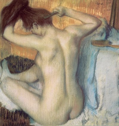 Woman combing her hair, c.1885 by Edgar Degas