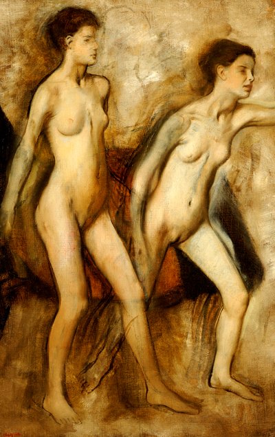 Young Spartan Girls Provoking the Boys by Edgar Degas