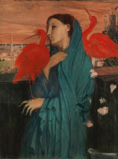 Young Woman with Ibis by Edgar Degas