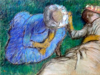 Young Women Resting, late 19th-early 20th century by Edgar Degas