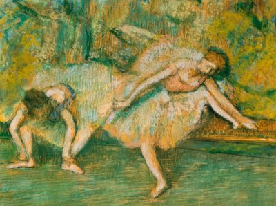 Two Dancers on a Bench by Edgar Degas