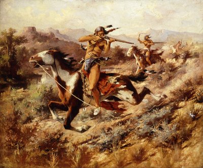 The Pursuit by Edgar Samuel Paxson