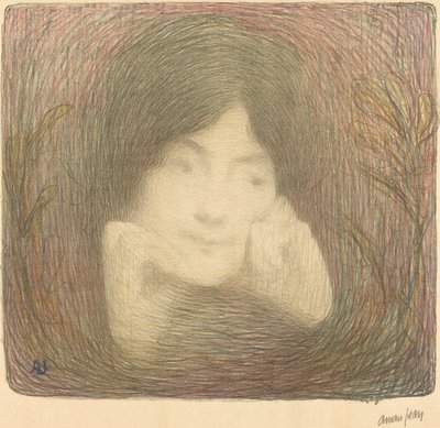 Mlle Moreno of the Comédie-Française by Edmond Aman Jean