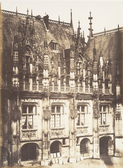 Fragment of the Palais de Justice, Rouen, 1852-54 by Edmond Bacot