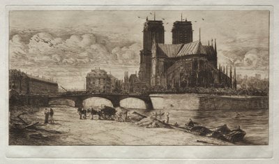 The Apse of Notre Dame de Paris by Edmond Gosselin