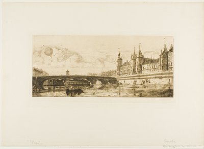 Pont-au-Change, Paris by Edmond Gosselin